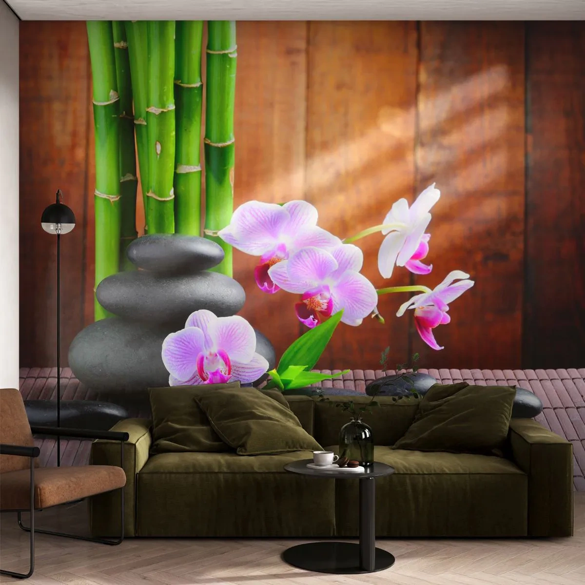 Fototapeta Samolepicí Deluxe Sticker - Seznamte se s potěšením východu - Květiny, Orchidej, Orchidej - 250x175 cm
