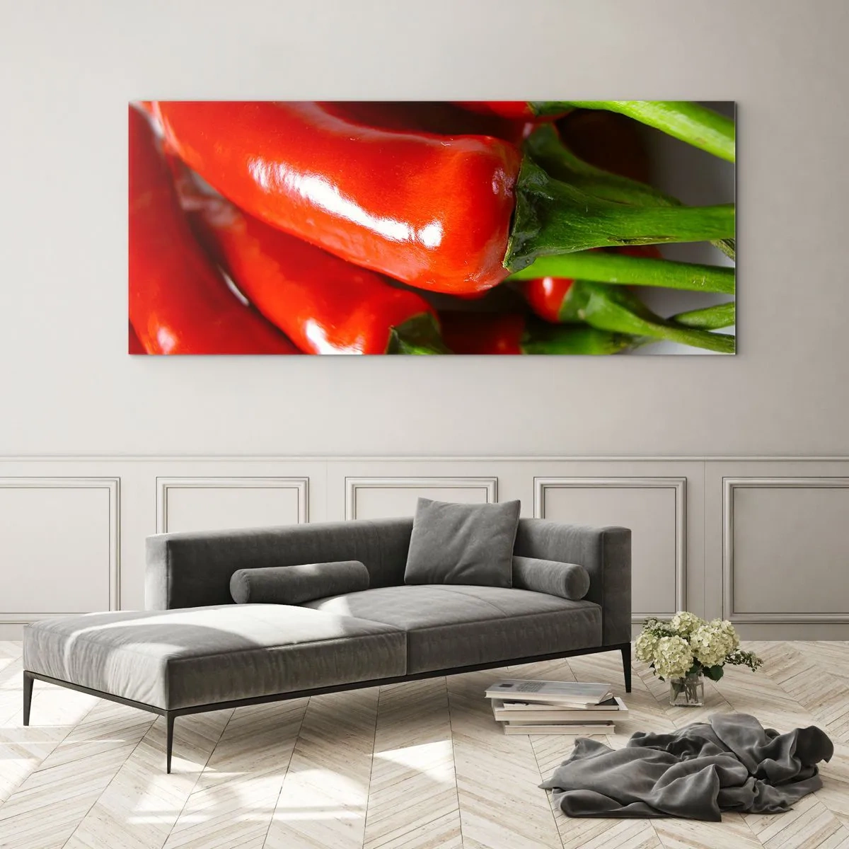 Obraz na skle - Šťavnaté, lesklé, hladké - 160x50 cm