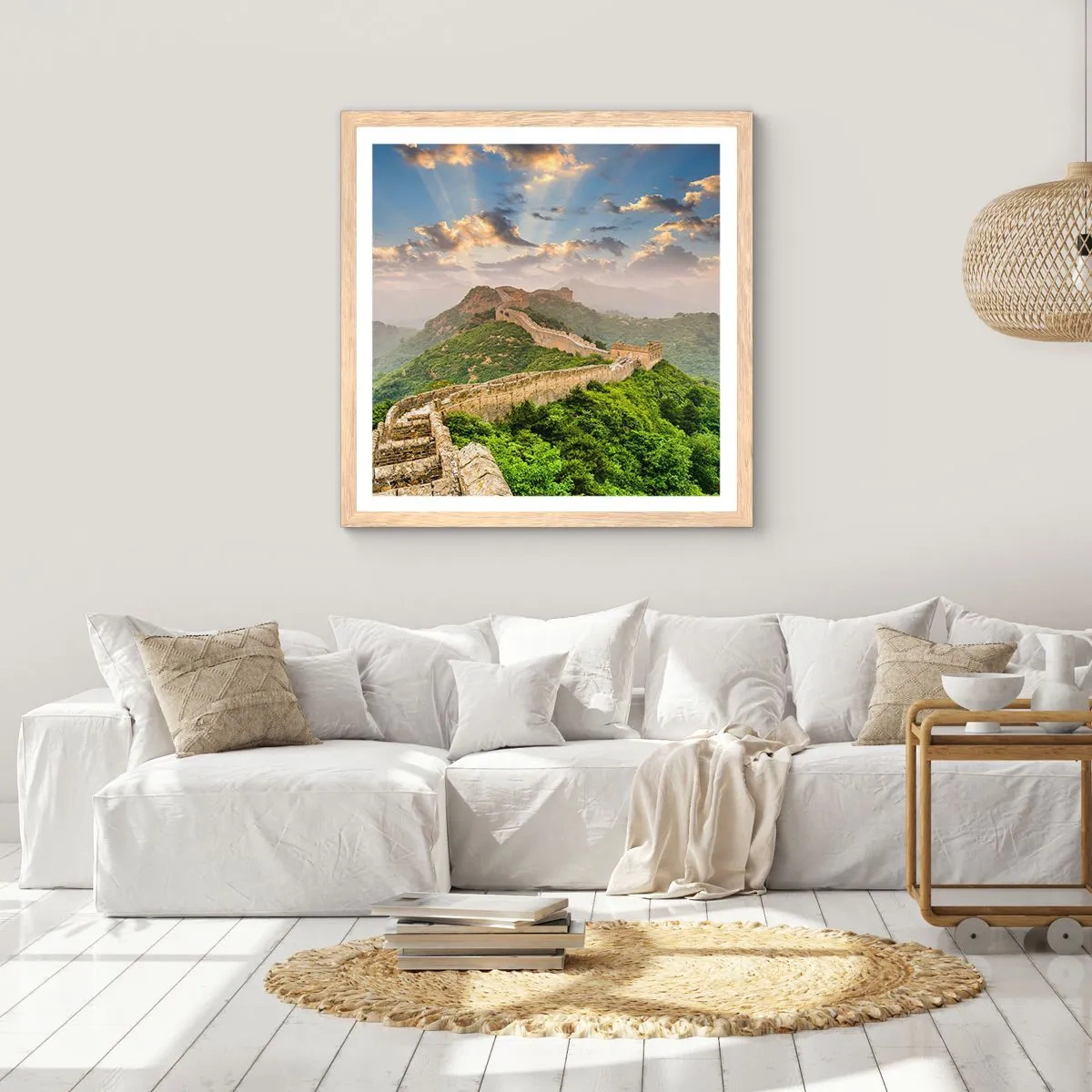 Plakát v rámu světlý dub - Nepomíjející velikost - 60x60 cm