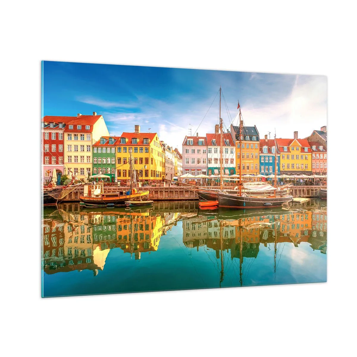 Obraz na skle - U vody hladké jako zrcadlo - 100x70 cm