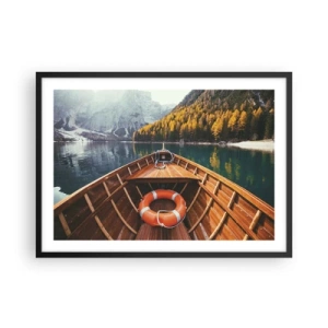 Plakát v černém rámu - Horská túra - 70x50 cm