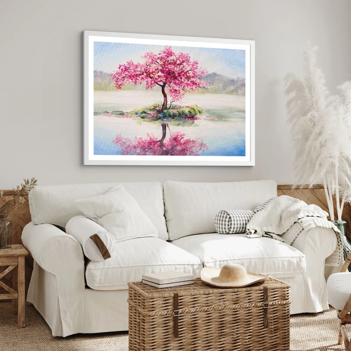 Plakát v bílém rámu - Svátek jara - 100x70 cm