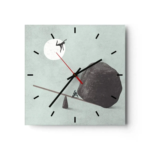 Nástěnné hodiny - Splněný sen - 40x40 cm