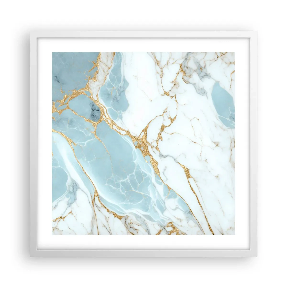 Plakát v bílém rámu - Bohatství kamene - 50x50 cm