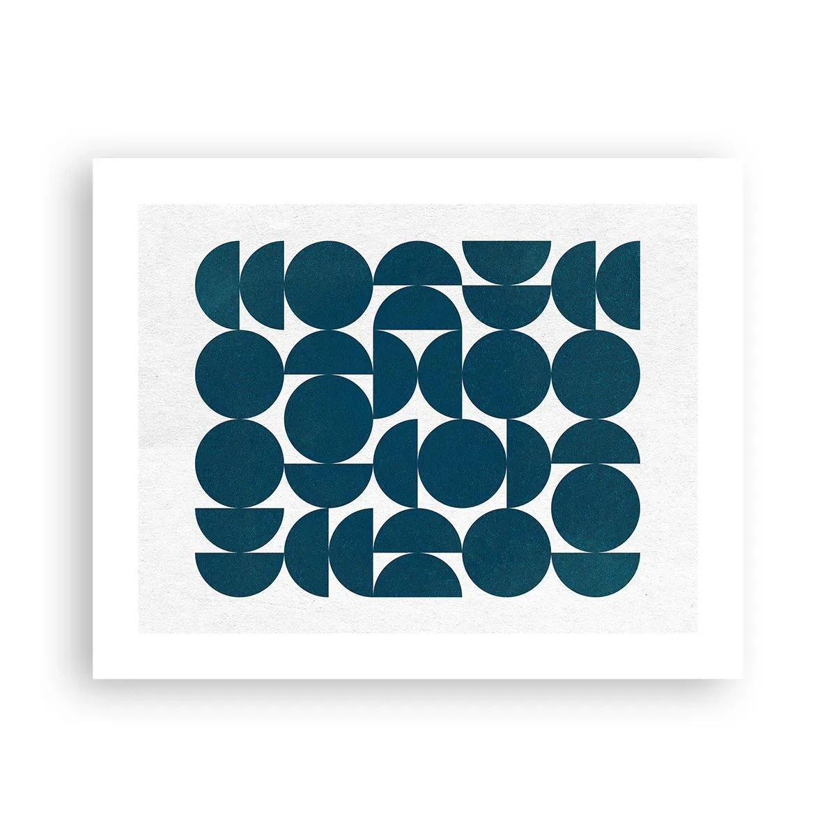 Plakát - Kruhy a půlkruhy - 50x40 cm