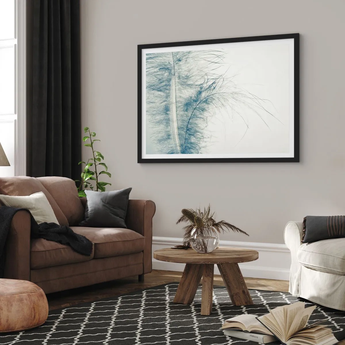 Plakát v černém rámu - Šepot přírody - 100x70 cm