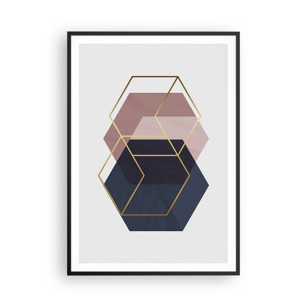 Plakát v černém rámu - Síla jednoduchosti - 70x100 cm