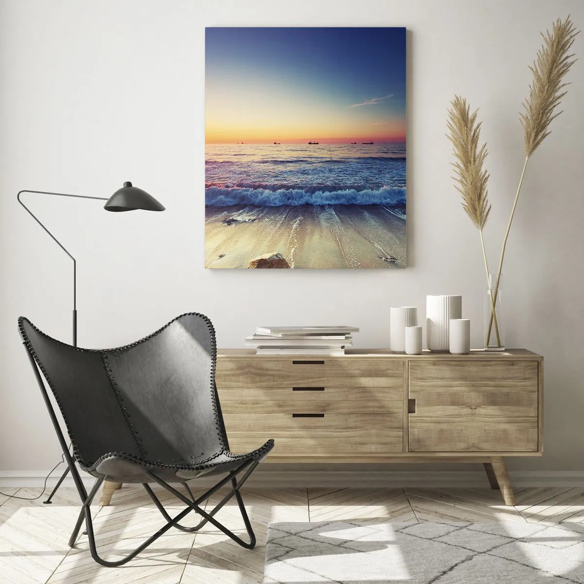 Obraz na skle - Co je za obzorem? - 50x70 cm