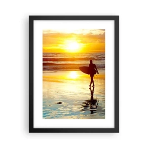 Plakát v černém rámu - Návrat bojovníka - 30x40 cm