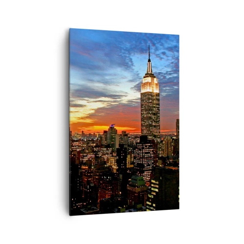 Obraz na plátně - Zářivá americká noc - 80x120 cm