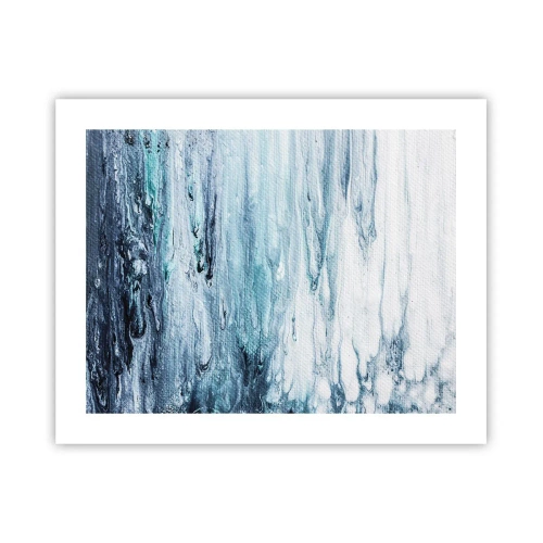 Plakát - Modré rampouchy - 50x40 cm