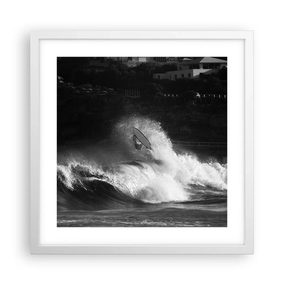 Plakát v bílém rámu - Výzva přijata! - 40x40 cm