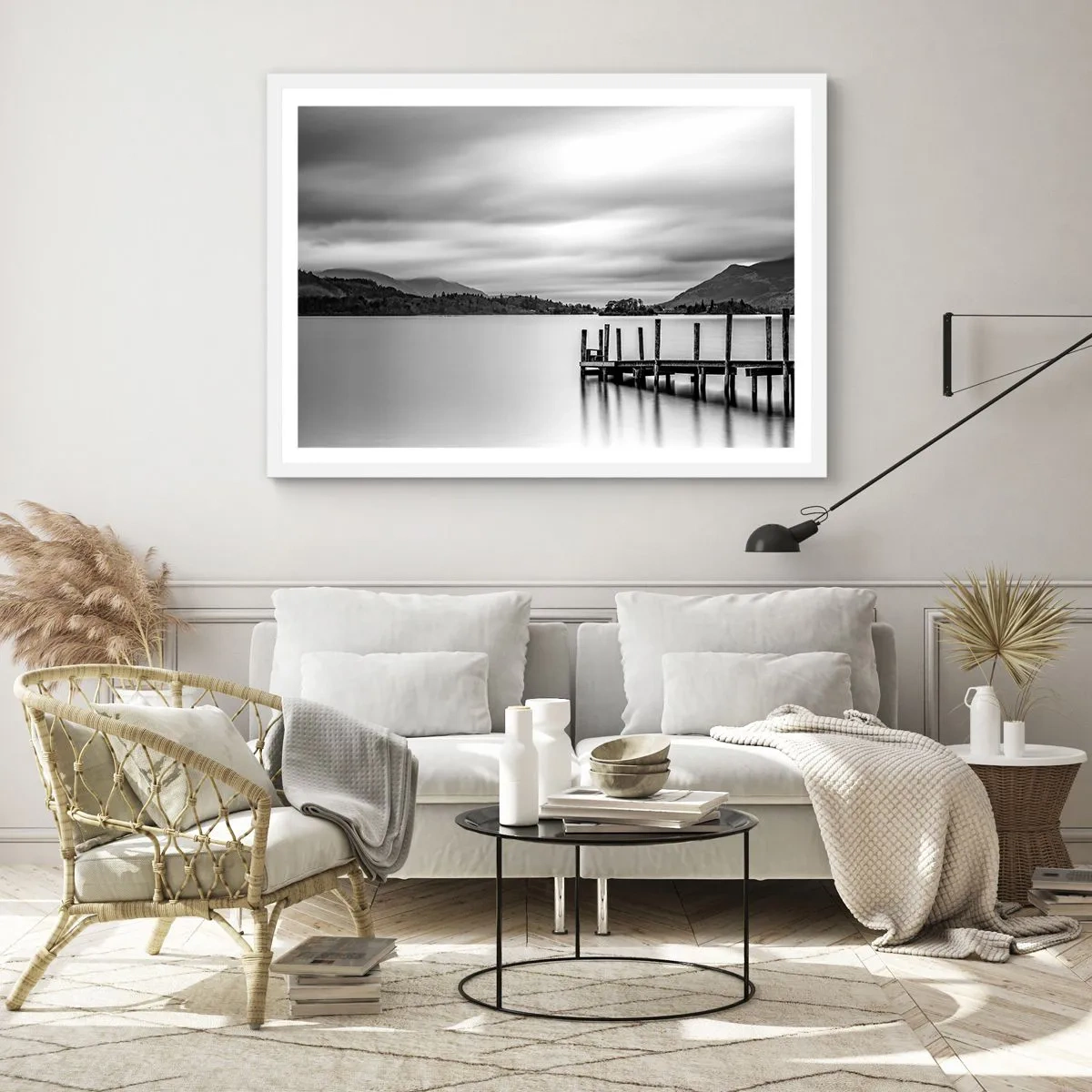 Plakát v bílém rámu - Jemnost a síla - 100x70 cm