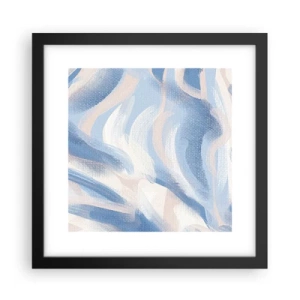 Plakát v černém rámu - Modré kolísání - 30x30 cm