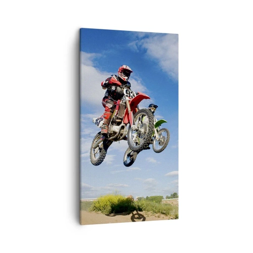 Obraz na plátně - Skok z oblak - 45x80 cm