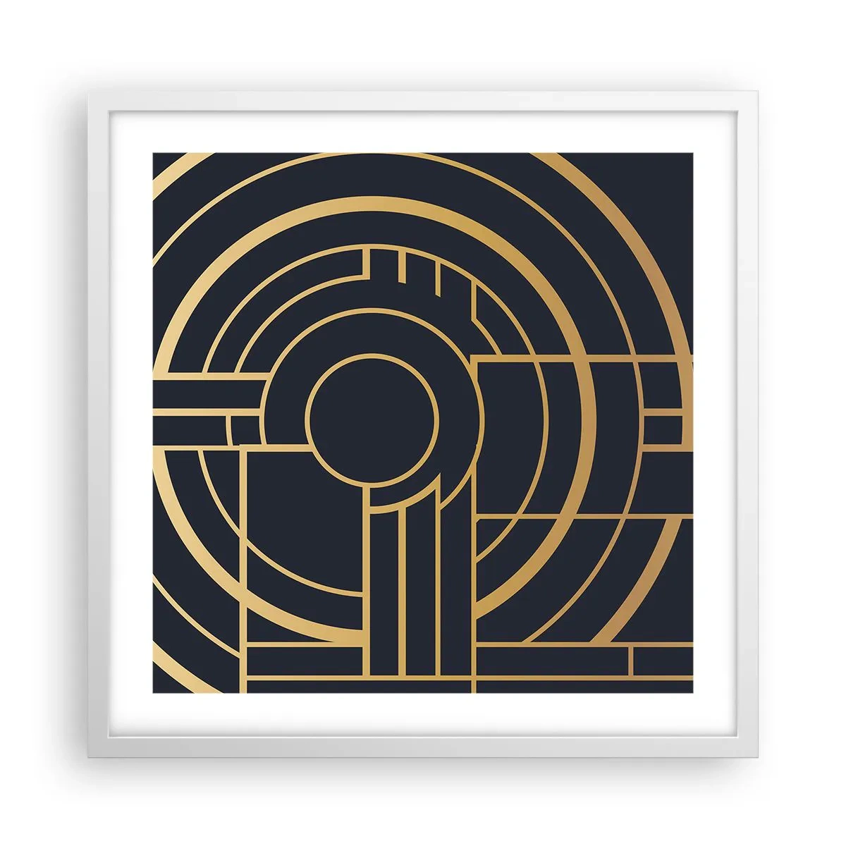 Plakát v bílém rámu - Obraty události - 50x50 cm