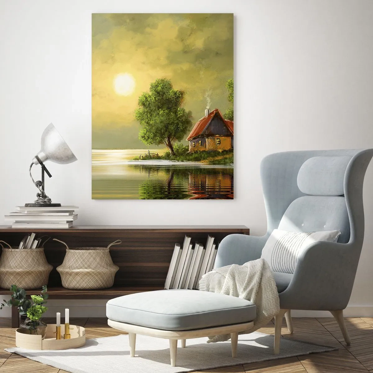 Obraz na skle - Krásně, jako z obrázku - 50x70 cm