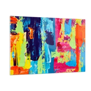 Obraz na skle - Život je krásný! - 120x80 cm