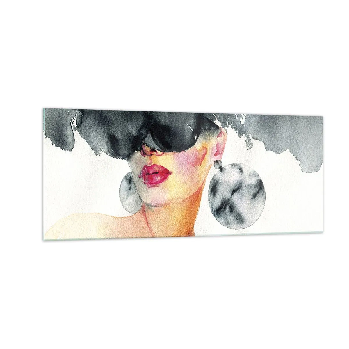 Obraz na skle - Tajemství elegance - 100x40 cm