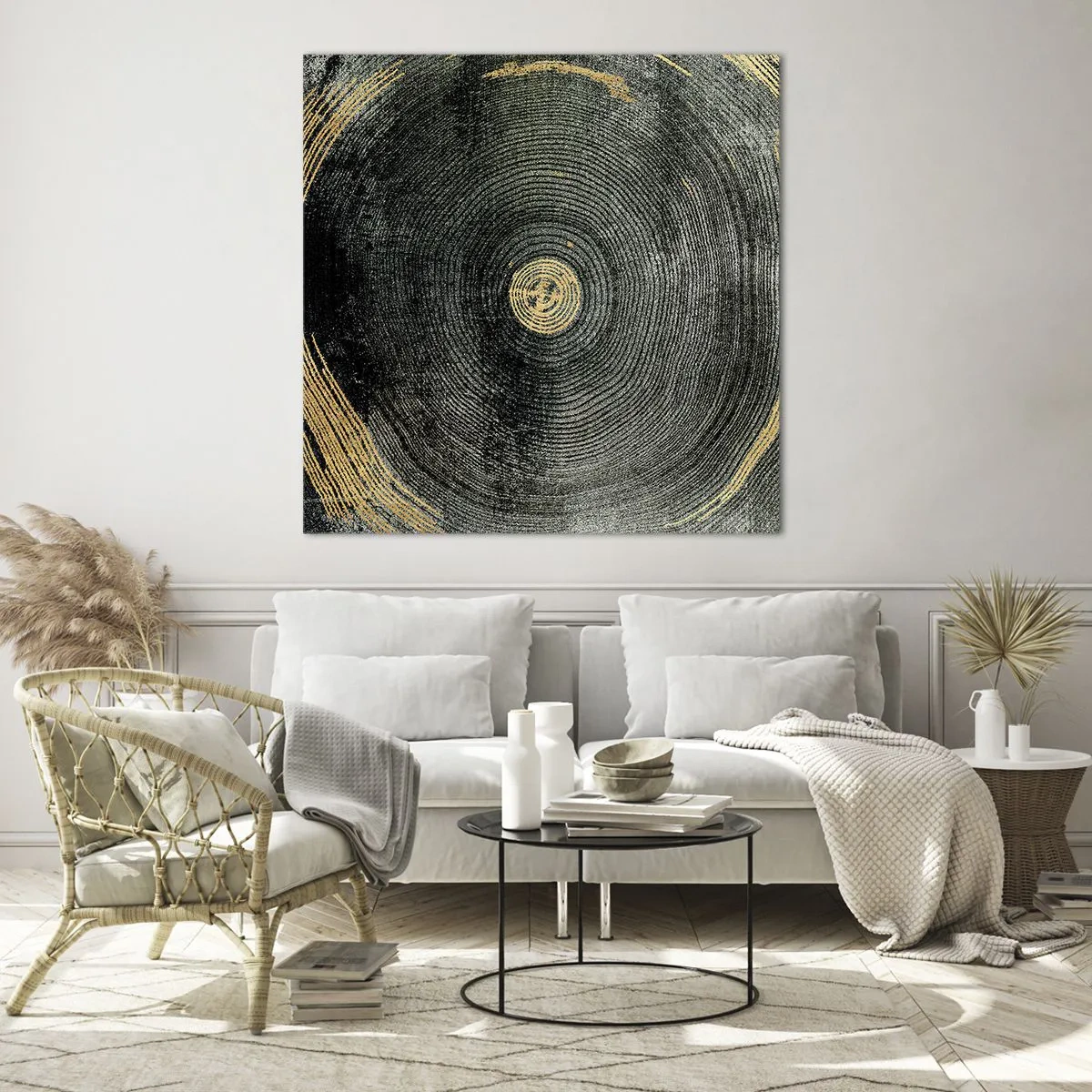 Obraz na skle - Změna a udržitelnost - 60x60 cm