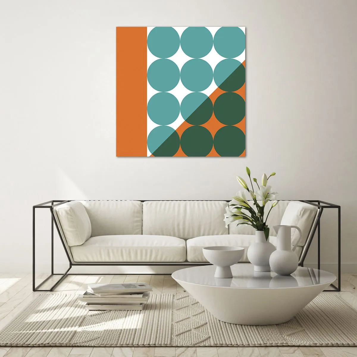 Obraz na skle - Nahoru a šikmo - 60x60 cm