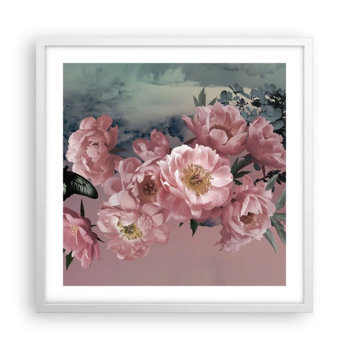 Plakát v bílém rámu - Vrchol romantismu - 50x50 cm