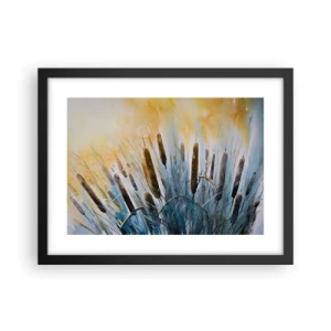 Plakát v černém rámu - Chlad vody, žár slunce - 40x30 cm