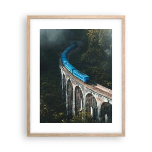 Plakát v rámu světlý dub - Přitažlivost přírody - 40x50 cm