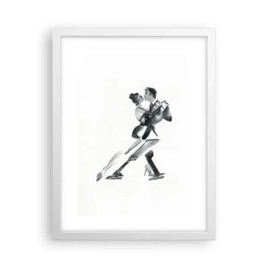 Plakát v bílém rámu - V jednom rytmu - 30x40 cm