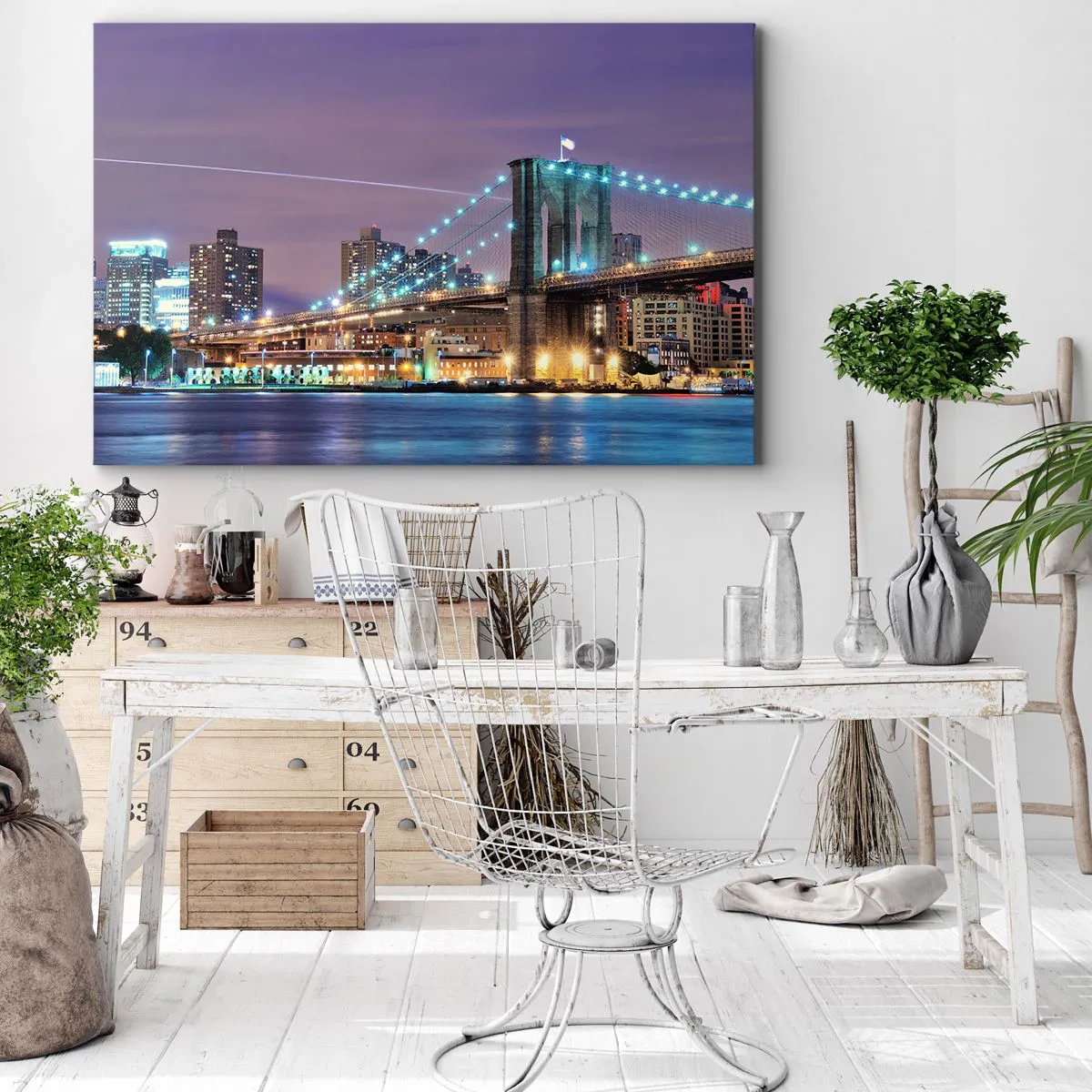 Obraz na plátně - Po mnoho let Brooklynský most - 100x70 cm