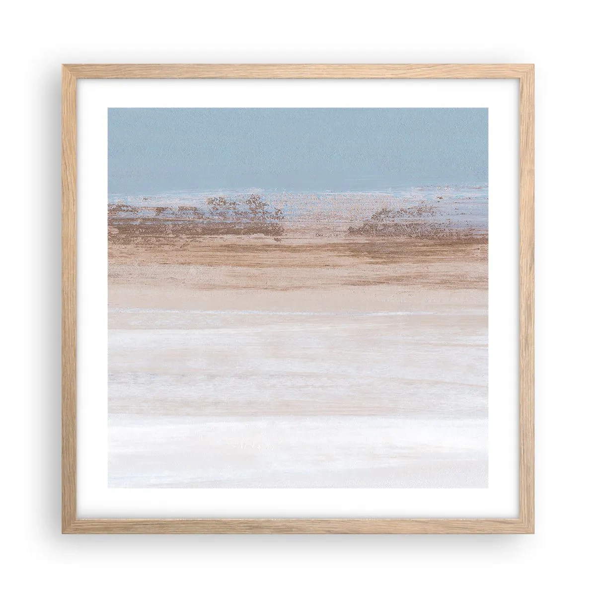 Plakát v rámu světlý dub - Dvojznačná krajina - 50x50 cm