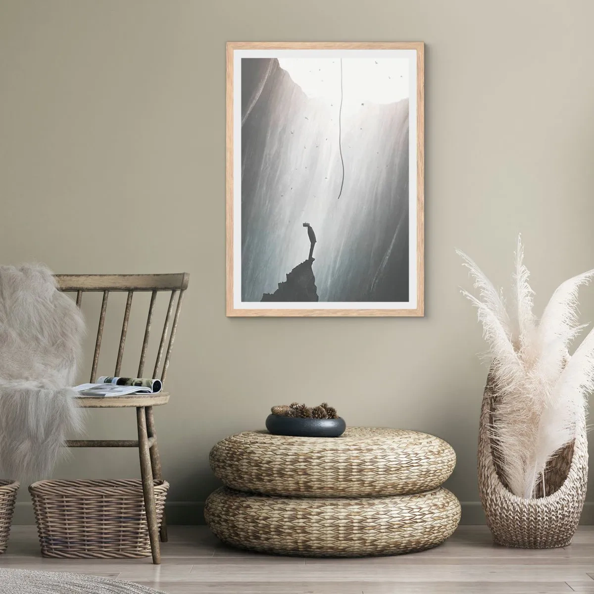 Plakát v rámu světlý dub - Vždycky máte na výběr - 70x100 cm