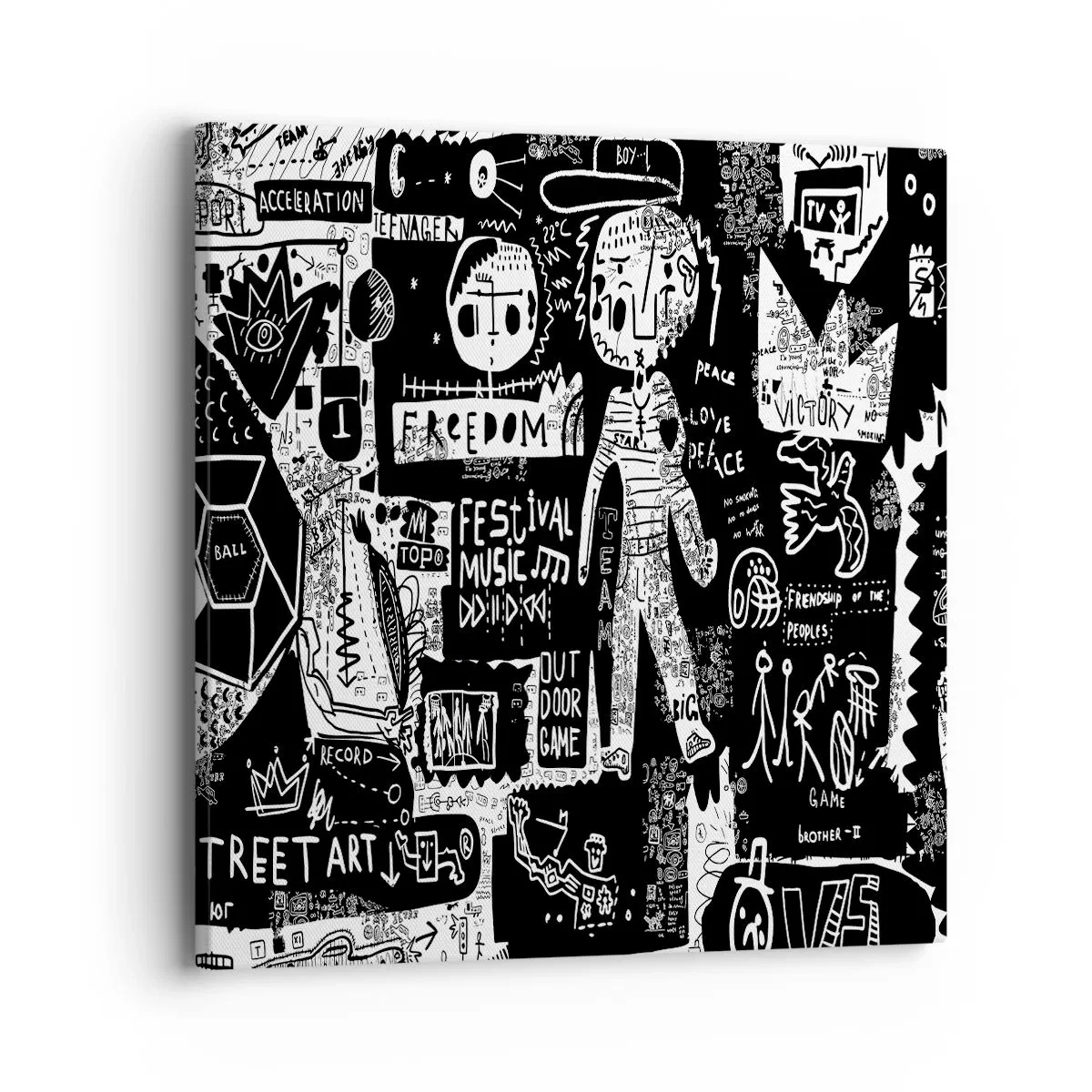Obraz na plátně - Práva a radosti duševního mládí - 40x40 cm