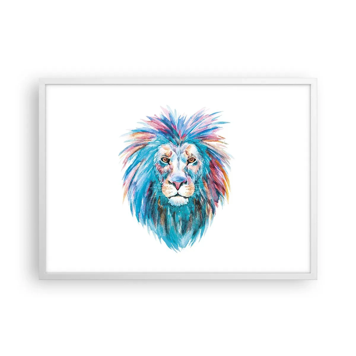 Plakát v bílém rámu - Elektrizující aura - 70x50 cm