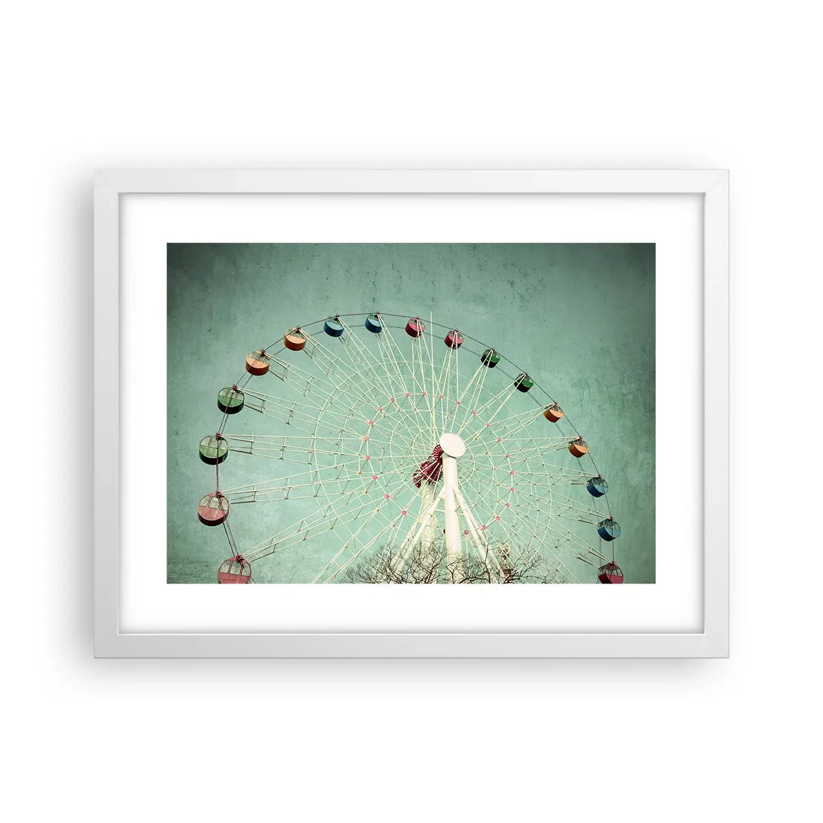 Plakát v bílém rámu - Zveme vás k zábavě - 40x30 cm