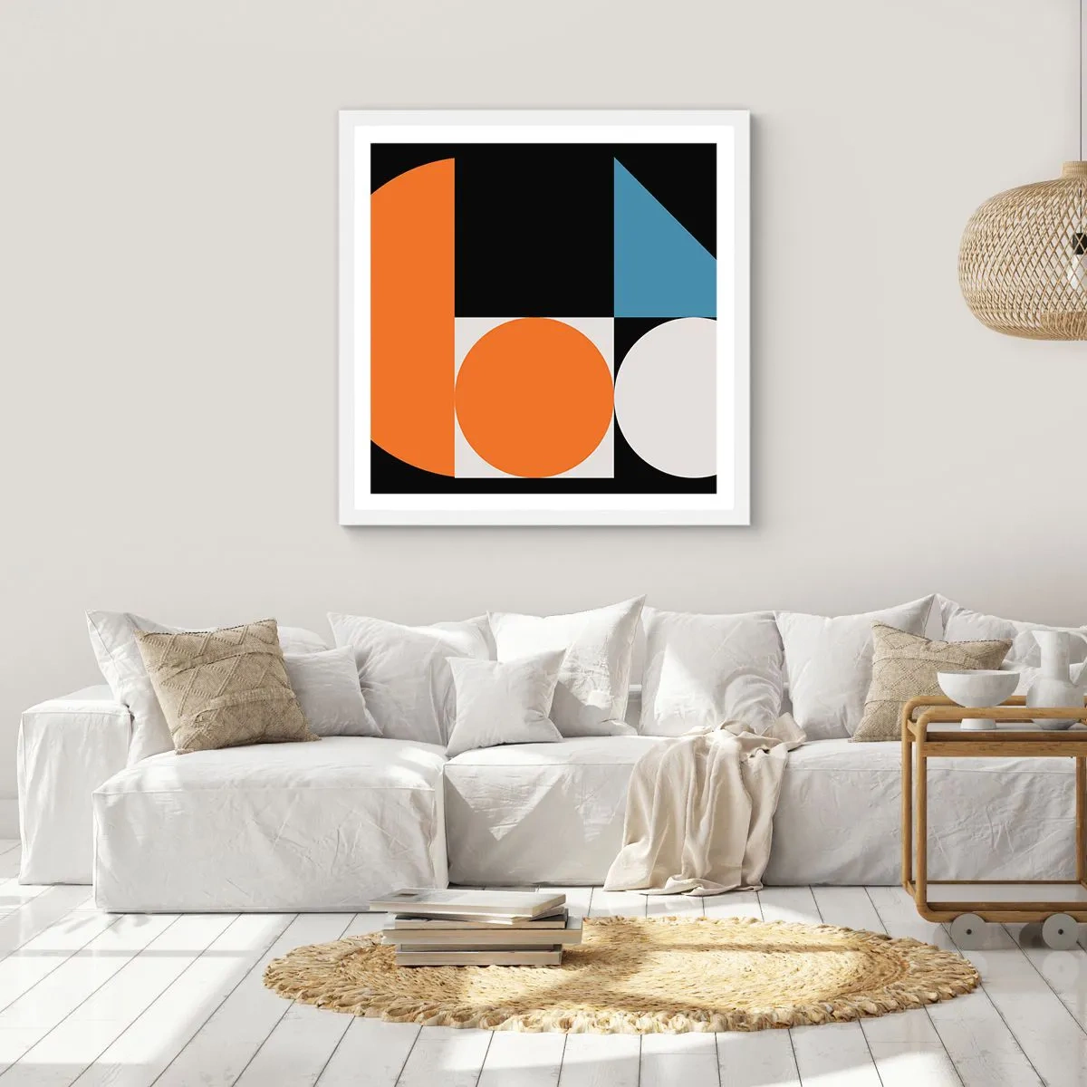 Plakát v bílém rámu - Figurínový systém - 60x60 cm