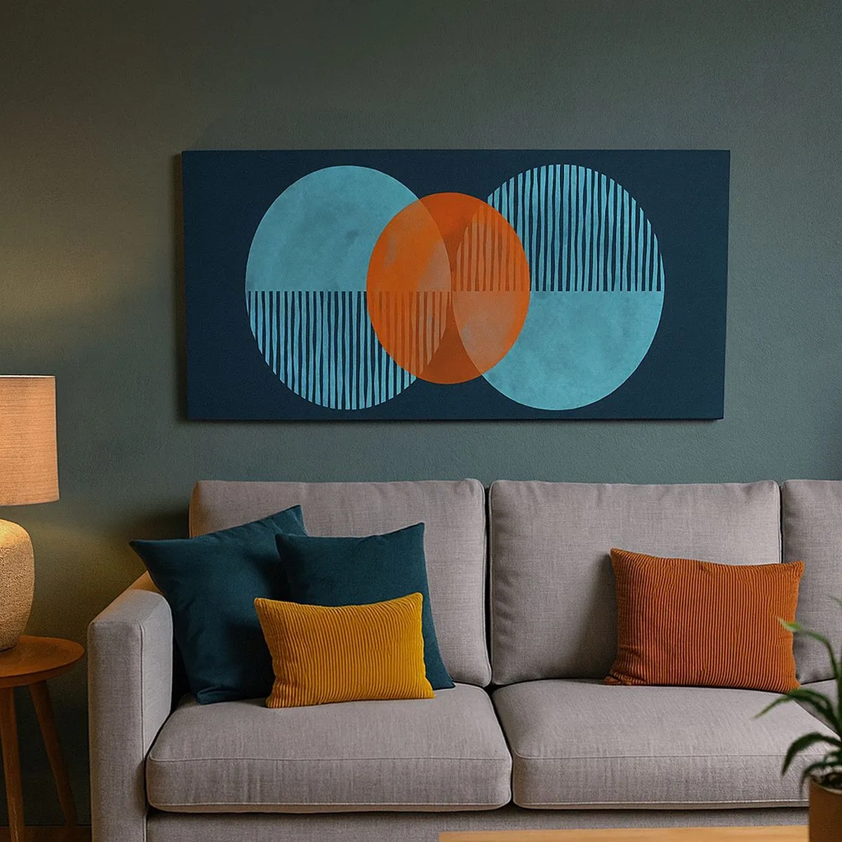 Obraz na plátně - Symetrická kompozice - 100x40 cm