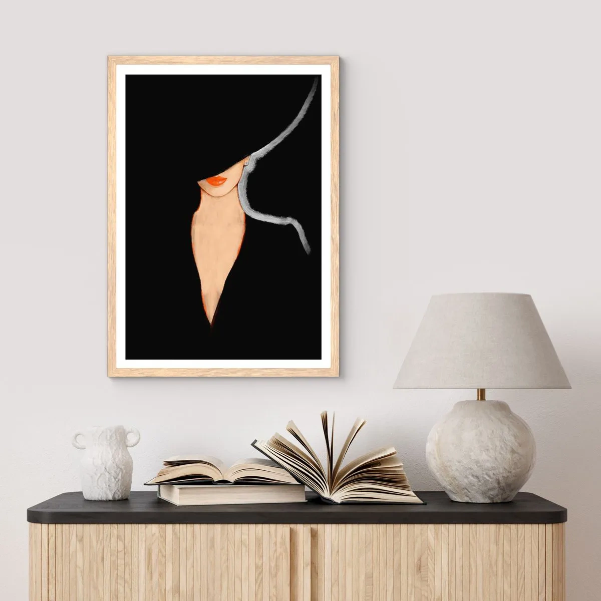 Plakát v rámu světlý dub - Elegance a styl - 70x100 cm