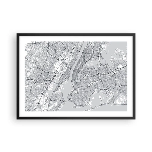 Plakát v černém rámu - Anatomie metropole - 70x50 cm