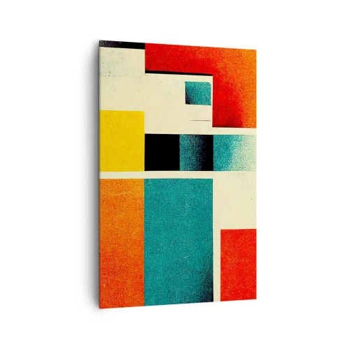 Obraz na plátně - Geometrická abstrakce – dobrá energie - 80x120 cm