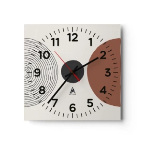 Nástěnné hodiny - V centru pozornosti - 40x40 cm
