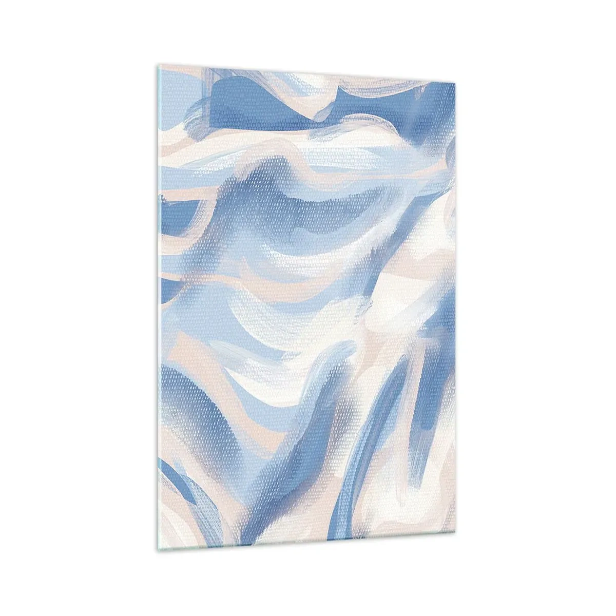 Obraz na skle - Modré kolísání - 70x100 cm