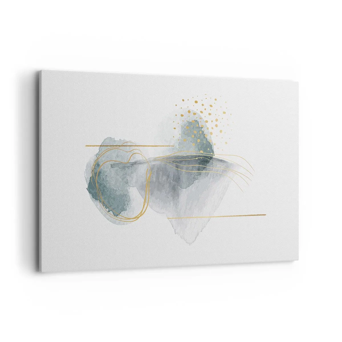 Obraz na plátně - O vztahu mezi šedou a zlatou - 120x80 cm