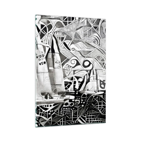 Obraz na skle - Mezi vlnami - 50x70 cm