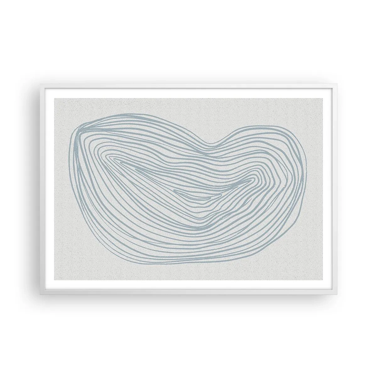 Plakát v bílém rámu - Úsměv kapky - 100x70 cm