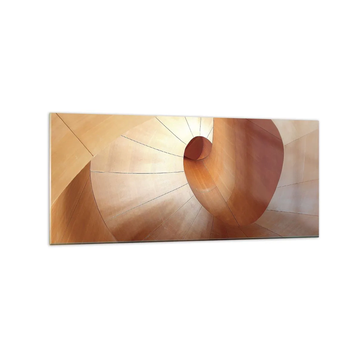 Obraz na skle - Architektonická serpentina - 120x50 cm