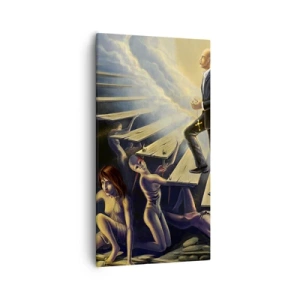 Obraz na plátně - Dantovo putování ke světlu - 55x100 cm