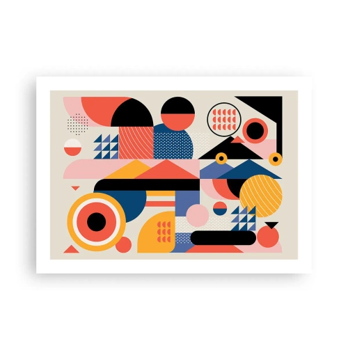 Plakát - Kompozice: pojďme si hrát - 70x50 cm