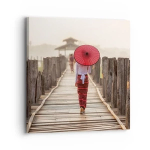 Obraz na plátně - Na starém mostě - 30x30 cm