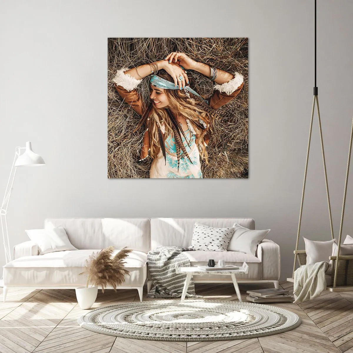 Obraz na plátně - Na cestě do léta lásky - 50x50 cm